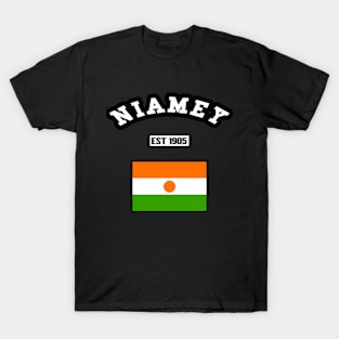 🌍 Niamey Niger Strong, Niger Flag, Established 1905, City Pride T-Shirt